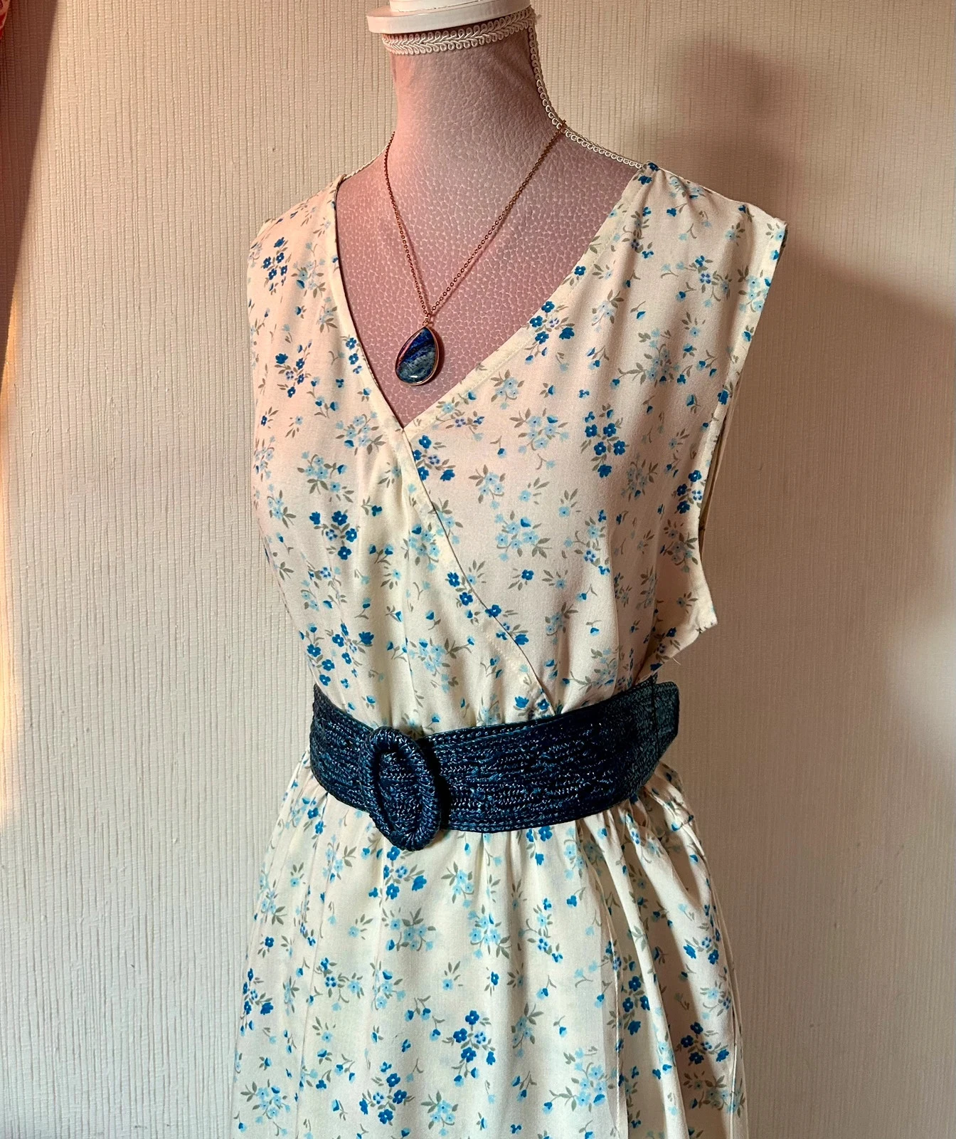 🩵🌿Vestido floral Amy Jane London boêmio cottagecore campestre pradaria romântico floral M/38🌿🩵 – photo 10